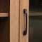 Flash Furniture Sheffield Classic TV Stand for up to 80in. TVs - Modern Walnut Finish w/Full Glss Doors - 3 Shelves GC-MBLK65-WAL-GG - alternate 10